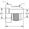 World Wide Fittings Male JIC Braze Connector 0403X24X24 - alternate 2